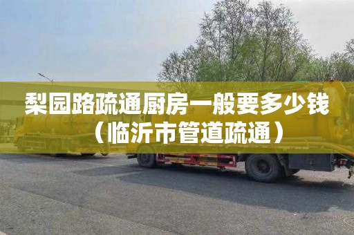 梨园路疏通厨房一般要多少钱（临沂市管道疏通）