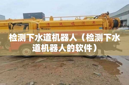 检测下水道机器人（检测下水道机器人的软件）