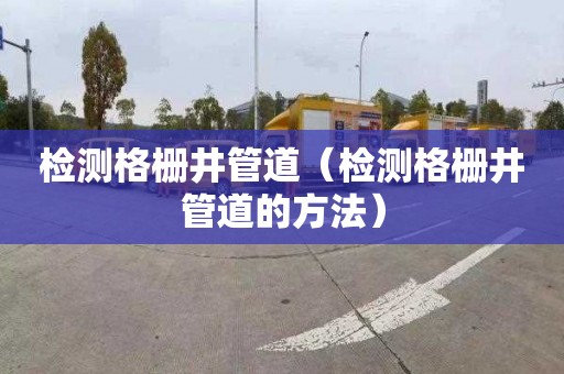 检测格栅井管道（检测格栅井管道的方法）