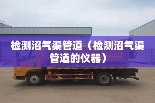 检测沼气渠管道（检测沼气渠管道的仪器）