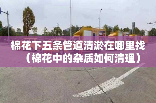 棉花下五条管道清淤在哪里找（棉花中的杂质如何清理）