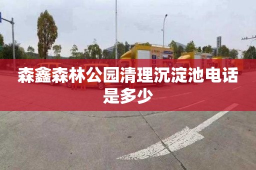 森鑫森林公园清理沉淀池电话是多少