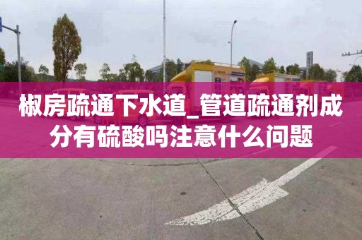 椒房疏通下水道_管道疏通剂成分有硫酸吗注意什么问题