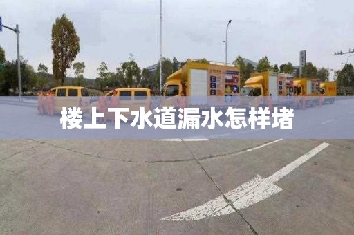 楼上下水道漏水怎样堵