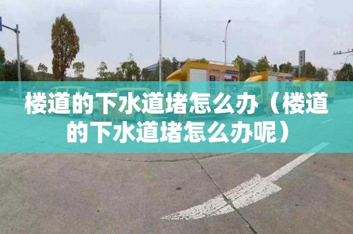 楼道的下水道堵怎么办（楼道的下水道堵怎么办呢）