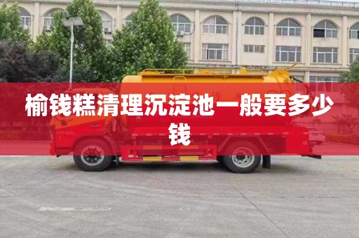 榆钱糕清理沉淀池一般要多少钱