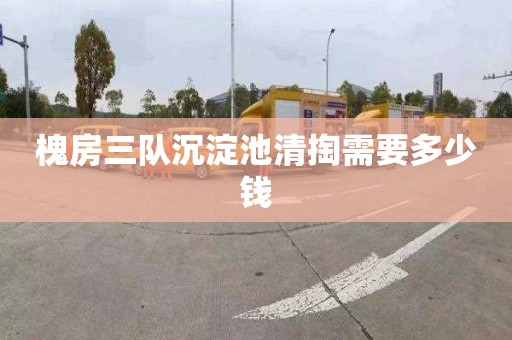 槐房三队沉淀池清掏需要多少钱