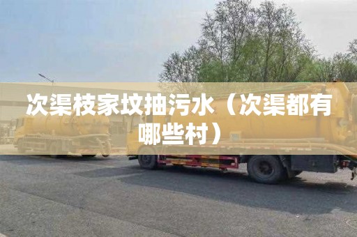 次渠枝家坟抽污水（次渠都有哪些村）