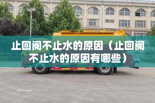 止回阀不止水的原因（止回阀不止水的原因有哪些）