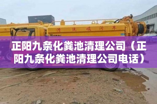 正阳九条化粪池清理公司（正阳九条化粪池清理公司电话）