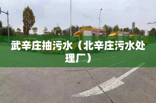 武辛庄抽污水（北辛庄污水处理厂）