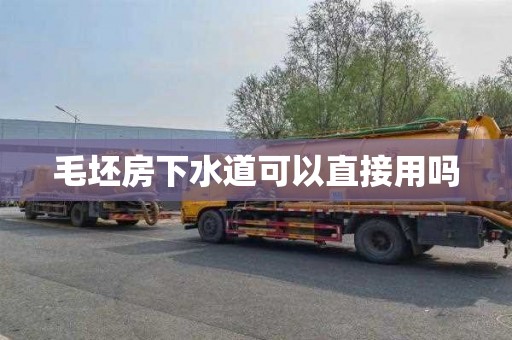 毛坯房下水道可以直接用吗