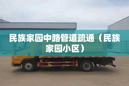 民族家园中路管道疏通（民族家园小区）