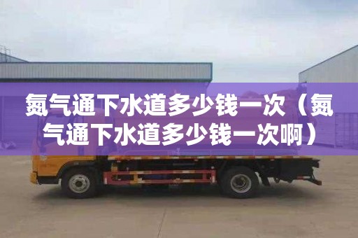 氮气通下水道多少钱一次（氮气通下水道多少钱一次啊）