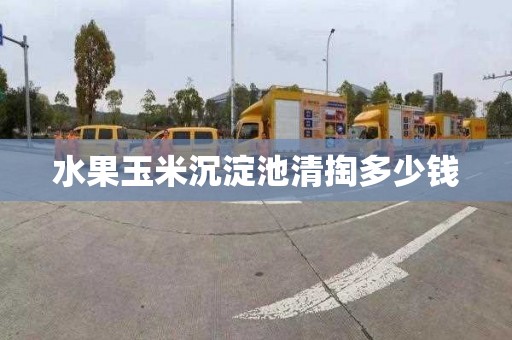 水果玉米沉淀池清掏多少钱