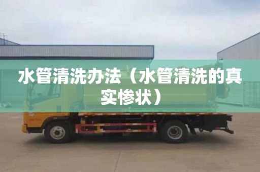 水管清洗办法（水管清洗的真实惨状）