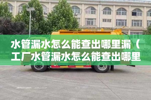 水管漏水怎么能查出哪里漏（工厂水管漏水怎么能查出哪里漏）