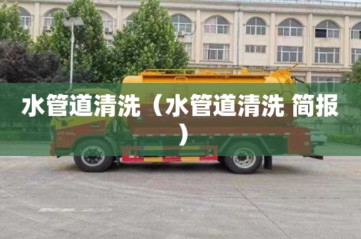 水管道清洗（水管道清洗 简报）