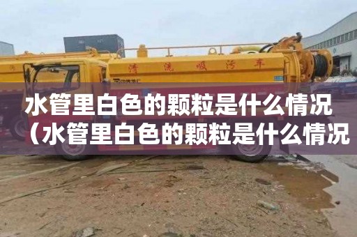 水管里白色的颗粒是什么情况（水管里白色的颗粒是什么情况啊）