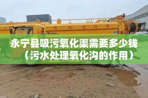 永宁县吸污氧化渠需要多少钱（污水处理氧化沟的作用）