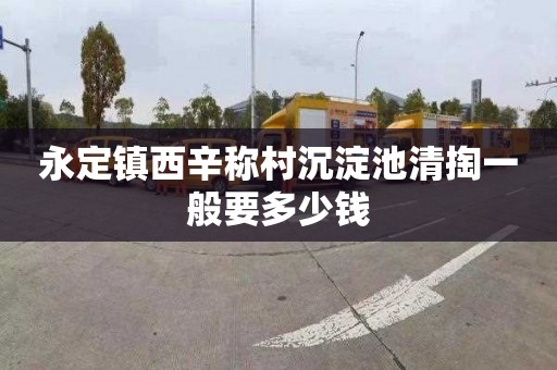 永定镇西辛称村沉淀池清掏一般要多少钱