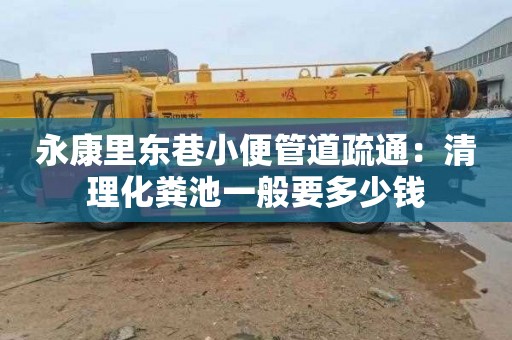 永康里东巷小便管道疏通：清理化粪池一般要多少钱