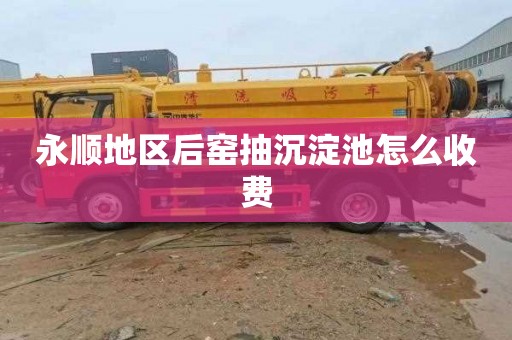 永顺地区后窑抽沉淀池怎么收费