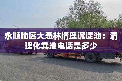 永顺地区大悲林清理沉淀池：清理化粪池电话是多少