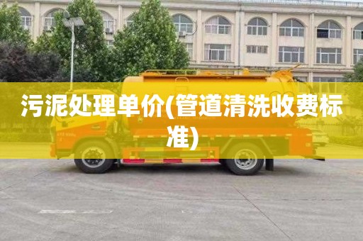 污泥处理单价(管道清洗收费标准)