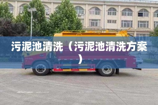 污泥池清洗（污泥池清洗方案）