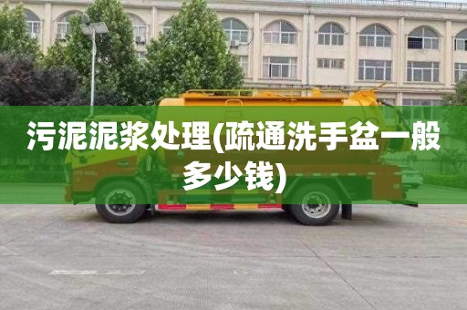 污泥泥浆处理(疏通洗手盆一般多少钱)