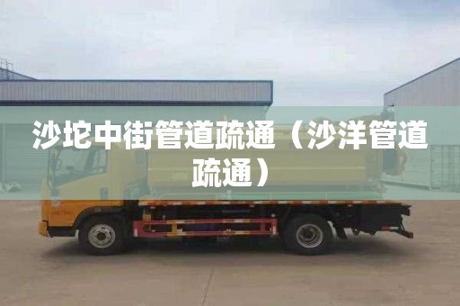 沙坨中街管道疏通（沙洋管道疏通）