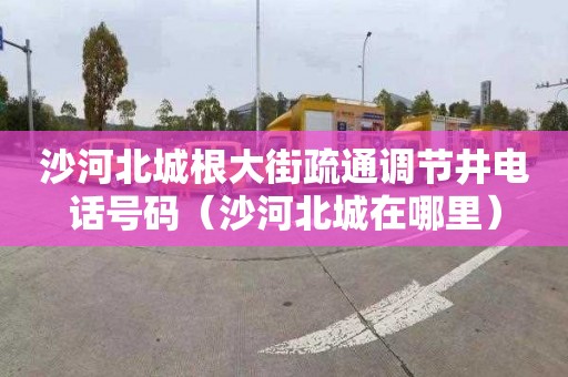 沙河北城根大街疏通调节井电话号码（沙河北城在哪里）