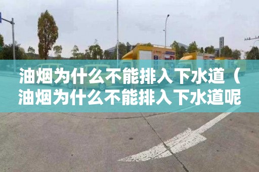 油烟为什么不能排入下水道（油烟为什么不能排入下水道呢）