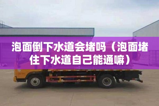 泡面倒下水道会堵吗（泡面堵住下水道自己能通嘛）