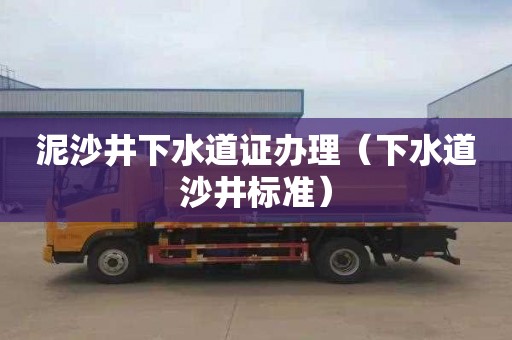 泥沙井下水道证办理（下水道沙井标准）