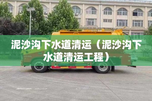 泥沙沟下水道清运（泥沙沟下水道清运工程）