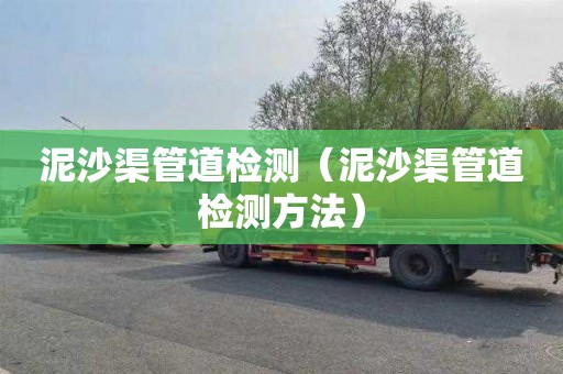 泥沙渠管道检测（泥沙渠管道检测方法）