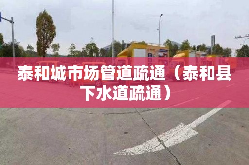 泰和城市场管道疏通（泰和县下水道疏通）