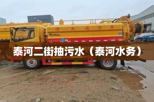 泰河二街抽污水（泰河水务）