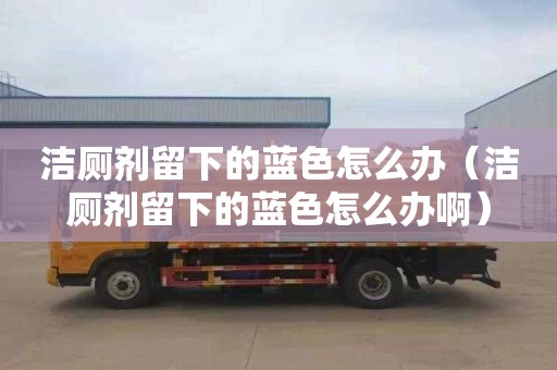洁厕剂留下的蓝色怎么办（洁厕剂留下的蓝色怎么办啊）
