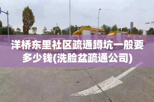 洋桥东里社区疏通蹲坑一般要多少钱(洗脸盆疏通公司)