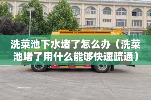 洗菜池下水堵了怎么办（洗菜池堵了用什么能够快速疏通）