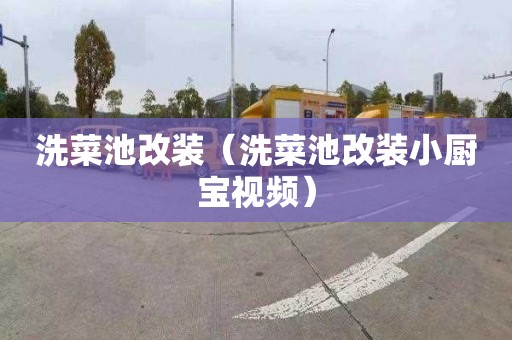洗菜池改装（洗菜池改装小厨宝视频）