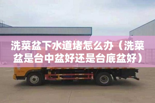 洗菜盆下水道堵怎么办（洗菜盆是台中盆好还是台底盆好）