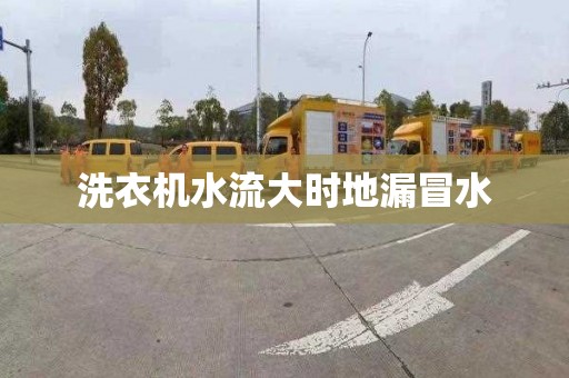 洗衣机水流大时地漏冒水
