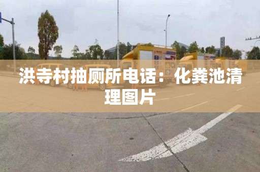 洪寺村抽厕所电话：化粪池清理图片