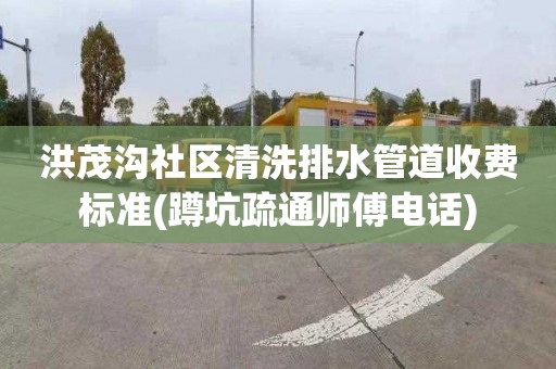 洪茂沟社区清洗排水管道收费标准(蹲坑疏通师傅电话)