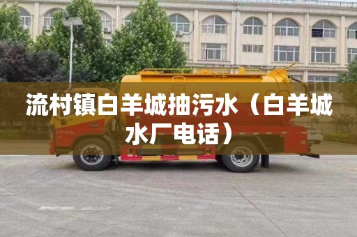 流村镇白羊城抽污水（白羊城水厂电话）