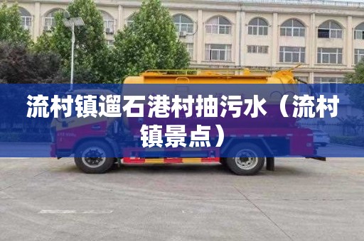 流村镇遛石港村抽污水（流村镇景点）